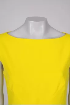 Yellow shift dress