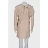Beige shift dress