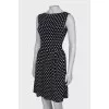 Dress in black and white print