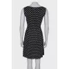 Dress in black and white print