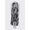 Translucent dress with embroidery