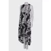 Translucent dress with embroidery