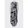 Translucent dress with embroidery
