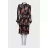 Black dress in floral print