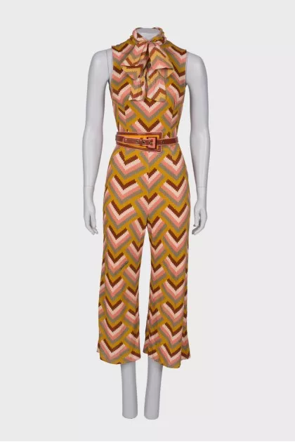 Jumpsuit in geometric print