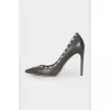 Studded leather shoes