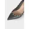 Studded leather shoes