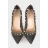 Studded leather shoes
