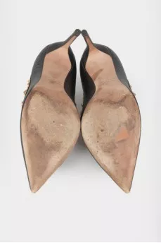 Studded leather shoes