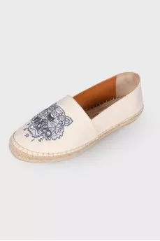 Elastic tiger espadrilles