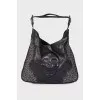 Leather bag with skulls