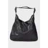 Leather bag with skulls