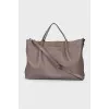 Brown leather bag