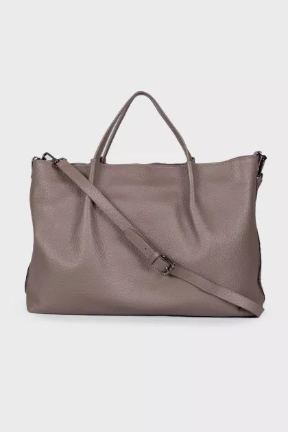 Brown leather bag
