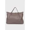 Brown leather bag