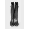 Black high heel boots