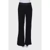 Wool palazzo trousers