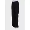 Wool palazzo trousers