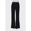 Wool palazzo trousers