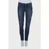 Blue ripped jeans