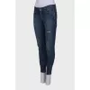 Blue ripped jeans
