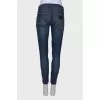 Blue ripped jeans