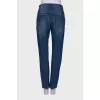Embroidered boyfriend jeans