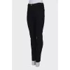 Black jeans with back embroidery