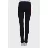 Black jeans with back embroidery