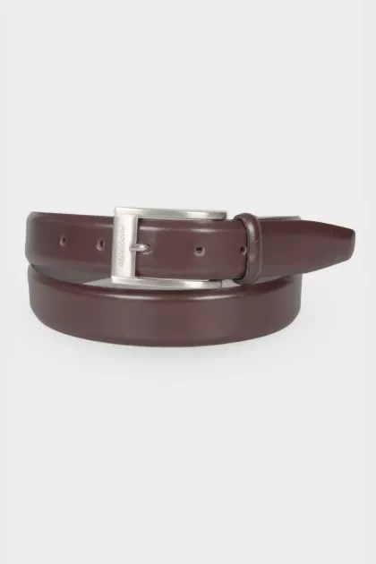 Men's leather belt