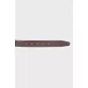 Men's leather belt