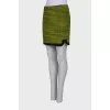 Tweed bright green skirt