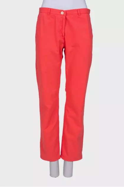 Coral straight fit jeans