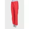 Coral straight fit jeans