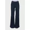 Navy blue flare jeans