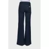 Navy blue flare jeans