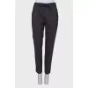 Wool trousers with stripes