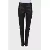 Black leather pants