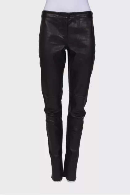 Black leather pants