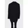 Black coat with a pattern