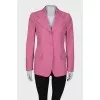Pink straight fit blazer