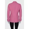 Pink straight fit blazer