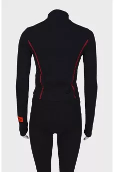 Sports jacket with zip