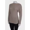 Graphite knitted sweater