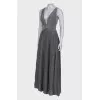 Pleated dress with glitter