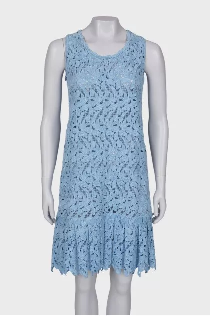 Lace blue dress with tag