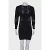Black dress with lace