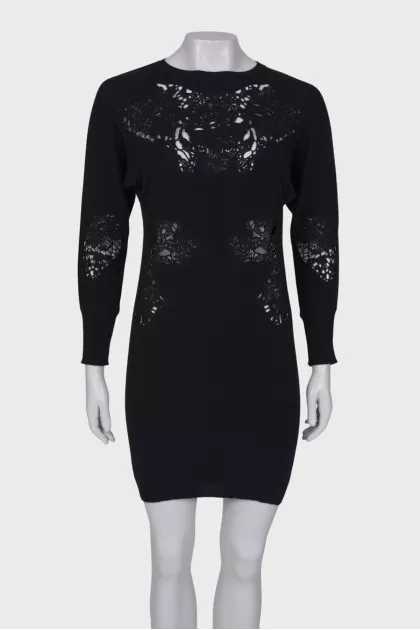 Black dress with lace