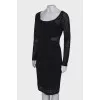 Black stretch dress