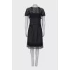 Charcoal dress with lace